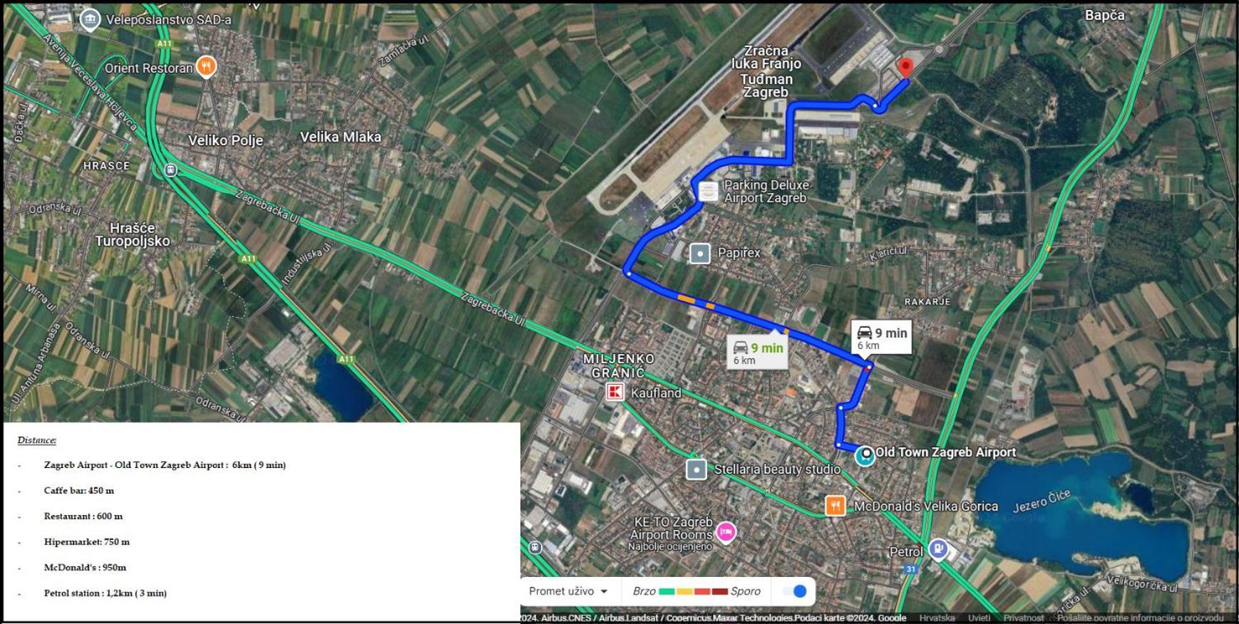 Отель Old Town Zagreb Airport Велика-Горица Экстерьер фото